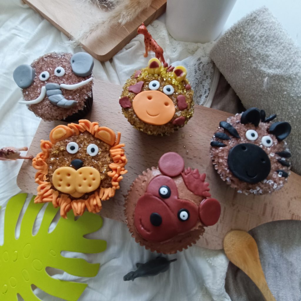 Cup cake animaux