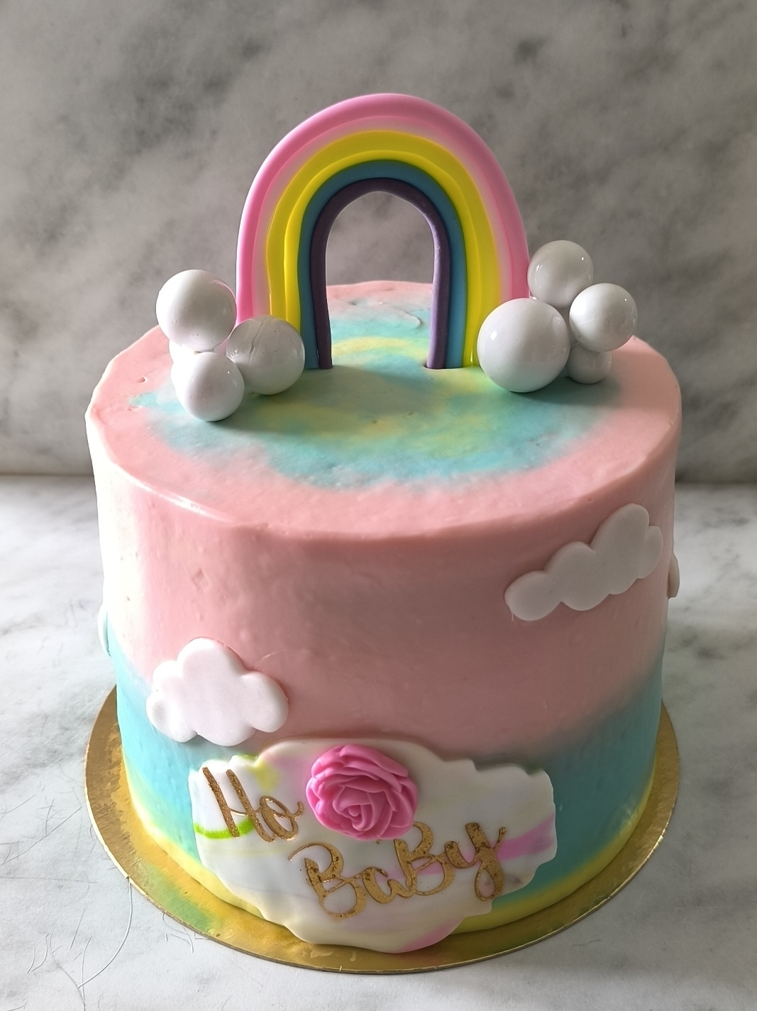 Gâteau arc en ciel