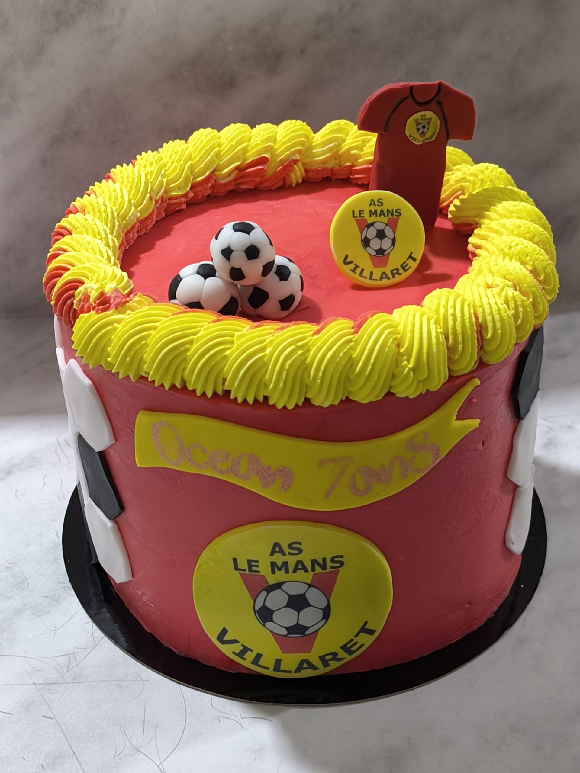 Gâteau foot AS le Mans