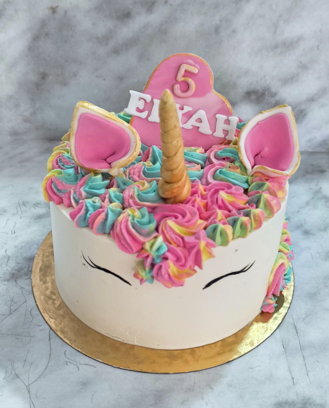 Layer cake licorne rose