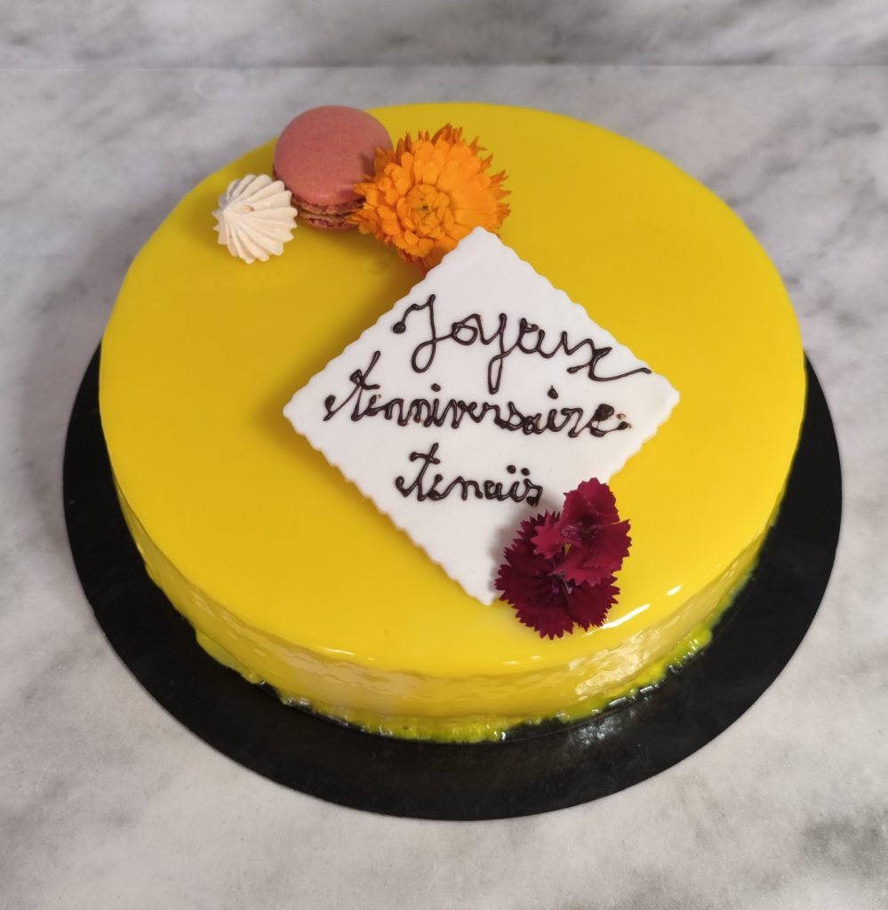 Entremet glaçage jaune Pastry Party
