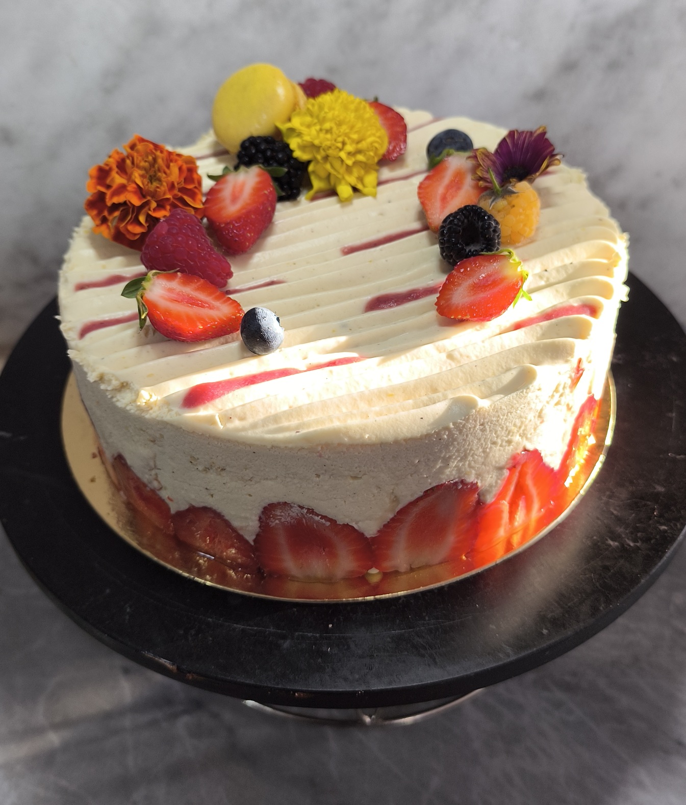 Entremet pastry party fraisier